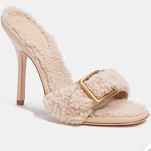 Coach Shearling Heels.